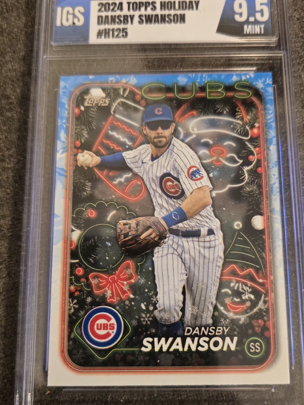 GEM MINT 2024 Topps Holiday Tree Dansby Swanson Card